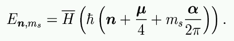 semiclassical quantisation condition